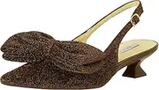 [EVOL] Evor Women's Pumps, Removable Ribbon Back Band Pumps, Brown, 9.4 inches (24.0 cm), Braun, 24.0 cm