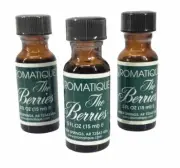 Aromatique 3 Bottles Lot THE BERRIES Refresher Oil 0.5 oz New Sealed P2