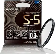 Marumi 814102 Lens Protection Filter, 2.4 inches (62 mm), S-5, Water Repellent, Antifouling Coating, 0.3% Reflectivity, UV Protection, Thin Frame Design, Made in Japan