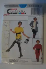 Burda 4443 Misses Skirt Dress Top Blazer Wardrobe Sizes 10-20 sewing pattern
