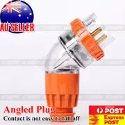 56PA 5 Pin 32 Amp 3 Phase Male Angled Plug Industrial IP 66 Weatherproof HOT