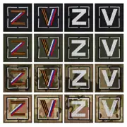 Russia Z V Letter Tactical Badge Embroidered Sticker Badge Tactical Patch Logo