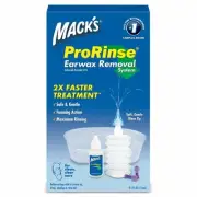 Macks Earwax Removal Kit Rinse System Treatment Safe Gentle Tip 0.5 oz 3 Pack