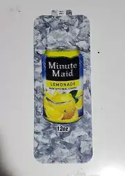 Minute Maid Lemonade Vending Machine Label