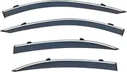 Window Visor Compatible for Benz S Class W221 W222 V223 Accessories WeatherGuard Door Visor Vent Shades Weathershields Wind Rain Guard(W221)