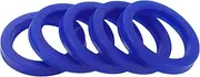 X AUTOHAUX Universal Oil Seal UN Lip Seal Ring Rotary Shaft Seal 45x60x9mm High Pressure TPU Blue 5 Pcs