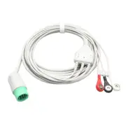 12p ECG EKG Leadwire 3 Leads Cable for Medtronic Physio Control Lifepak12/20/120