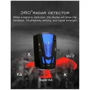 Car Radar Speedometer Radar Detector Mobile Speed Detector 12V Omnidirectional LED Display Electron Blue