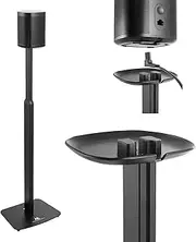 [Maclean] MC-896 Speaker Floor Stand Compatible with Sonos One and One SL Stand with Cable Management Holder Height Adjustable from 70 to 127 cm (1)