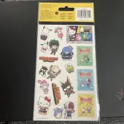 My Hero Academia + Hello Kitty Stickers 4 Sheets