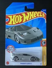 2022 Hot Wheels #65 Silver "94 Bugatti EB110 SS" HW Turbo J Case *FACTORY ERROR*