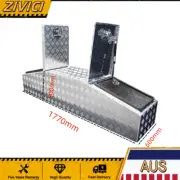 Heavy Duty 1770x600x500mm Full Aluminium Gullwing Tool Box 2.0mm Checker Plate