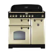 Falcon 90cm Classic Deluxe Induction Range Cooker - Cream Brass