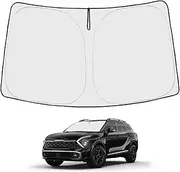 Proadsy 2025 Upgrade Windshield Sun Shade Custom Fit Kia Sportage NQ5 2023-2024 2025 4-Layer Foldable Front Sunshade Protector Sun Visor Blocks UV Rays Keep Car Cooler Accessories