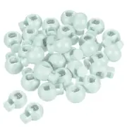 Cord Locks, 100 Pack Ball Spring Toggle Stopper, Mint Green