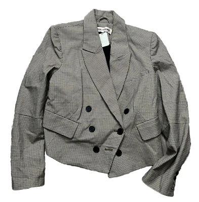 Free People plaid Womens Blazer Small $189