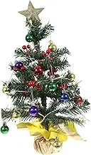 Miniature Christmas Tree with LED Lights Artificial Xmas Tree for Desktop Decoration for Holiday Parties and Home Decor Christmas Supplies