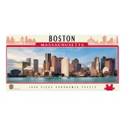 1000pc Masterpieces Puzzle City Panoramic Boston Jigsaw Tabletop Game 33x99cm