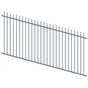ProtectorAl 1201 - 2400 x 1200mm Deep Ocean Raked Up to 15º Picket Top Pool Fence Panel