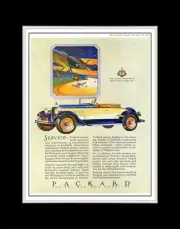 1927 Packard Runabout - Matted for 11x14 Frame