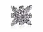 Pave 0.20 Cts Round Brilliant Cut Natural Diamonds Nose Stud In 18K Gold