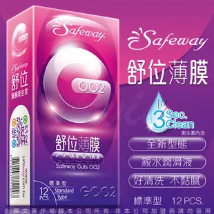 SAFEWAY 舒位002薄膜衛生套 保險套 標準型 12入