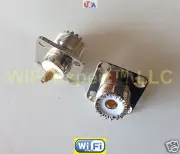 1 x UHF female jack SO239 Flange Panel chassis mount connectors Ships from USA
