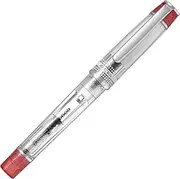 Pilot Prera Iro-Ai Medium-Nib Fountain Pen, Transparent Red Body (FPRN-350R-TRM)