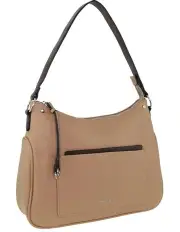 [Milleni] Vegan Leather Fashion Tote Bag in Stone