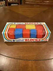 Vintage 1970s, Gay Toys Inc. No. 880 Stack And Nesting Blocks, USA