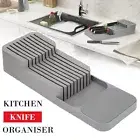 Knife Block Knives Drawer Tray Organizer Holder Rack Kitchen Cabinet Storage