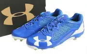 Under Armour Men Size 12 Deception Low DT Baseball Cleats Blue 1278705-411 Metal