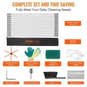 12m Chimney Sweep Kit Flexible Nylon Rods Ergonomic Brush 360Degree Cleaner For