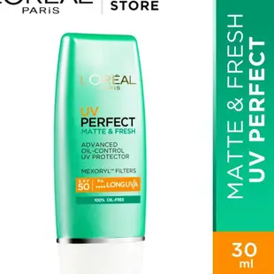 Loreal PARIS Sunblock UV 完美啞光清新高級控油 30ml SPF 50pa KI1