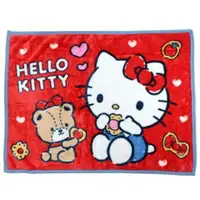 在飛比找樂天市場購物網優惠-小禮堂 Hello Kitty 圓角毛毯披肩 單人毯 薄毯 