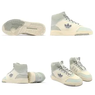 【adidas 愛迪達】休閒鞋 Drop Step XL W 女鞋 薄荷綠 灰 高筒 毛茸茸 三葉草 愛迪達(HQ6948)