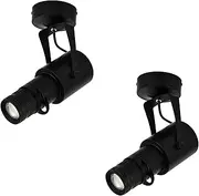 2pack Indoor 10W LED Spotlight 360° Rotatable Spots Ceiling Light 4 Aperture Adjustable Aluminum Ceiling Lamp 4000K Lighting Angle Adjustable Surface Mounted Spot Lights for Kitchen Living Room little