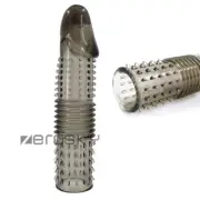 Penis-Extender-Enlarger-Sleeve Reusable Ribbed Condoms Delay-Ejaculation for-Men