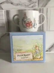 boxed Peter Rabbit Wedgwood Children's 2 handled Mug