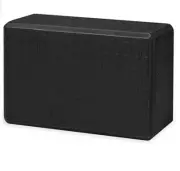 Black (Embossed Print) Color Yoga Block EVA Foam Soft Non-Slip Latex-Free (a)