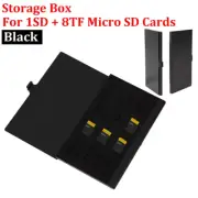 9 in 1 Portable Memory Card Case 1SD+ 8TF Micro SD Card Storage Case Holder Memo
