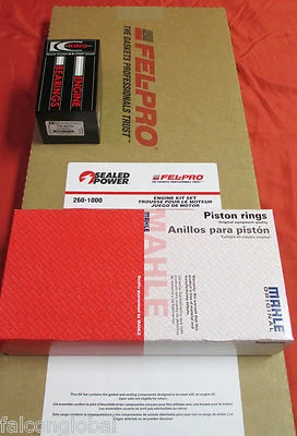 RERING Engine Kit w/CAST Rings+Rod Bearings+Gaskets 1964-1968 Ford SB 289