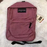 New JANSPORT Pink Printed Backpack School Work Bag