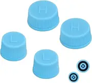 4pcs Replacement Valve Cap for Car Air Conditioning, Leakproof R134a AC High & Low Pressure Port Caps Vehicle Air Conditioning Seal Accessories