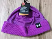 Under Armour Youth Coldgear Reactor Fleece Lined Beanie Hat Purple OSFM $25 NWT