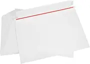 jojofuny White Cardboard Mailers 15pcs Flat Document Mailers Mailing Bags for Shipping