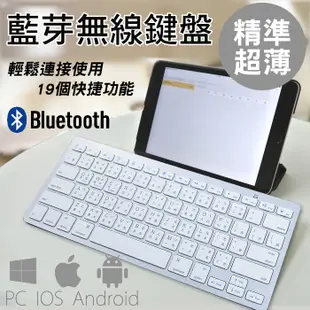輕量超薄藍芽無線鍵盤(支援ios/Android/Mac/Windows 7/8/10) (4.7折)