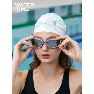 WaterTime泳鏡女防水防霧高清鍍膜大框近視游泳裝備男游泳眼鏡