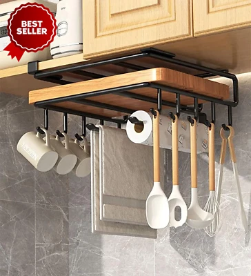 STAINLESS STEEL under SHELF STORAGE RACK, MULTIFUNCTIONAL KITCHEN COUNTER ORGANI
