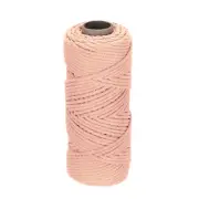 3mm x 109 Yard Pink Cotton Macrame Rope, 2 Strands Twisted Cotton Cord